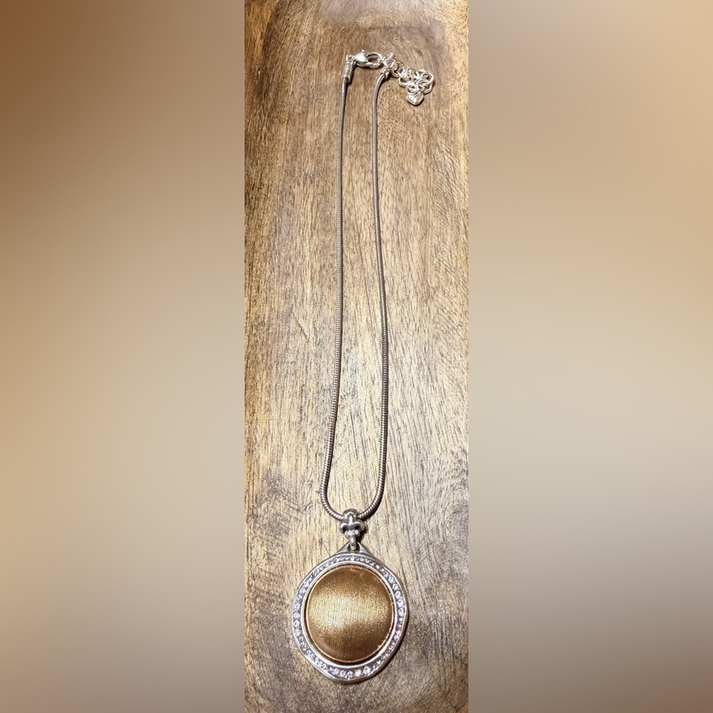 Brighton Gold and Silver Pendant Necklace 16”